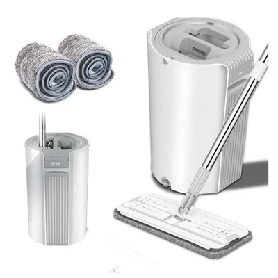 ไม้ถูพื้นแบบเรียบและถัง