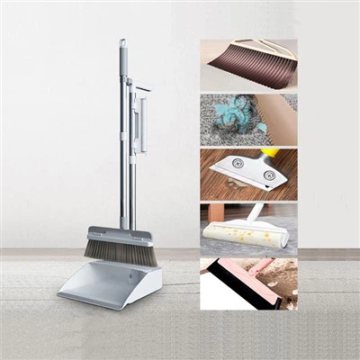 ชุดโกยผงและไม้กวาดแบบตั้งได้